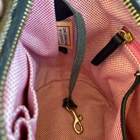 Dooney & Bourke Navy Signature Bucket Bag - Picture 7 of 9